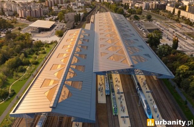 Wizualizacja dworca Warszawa Wschodnia