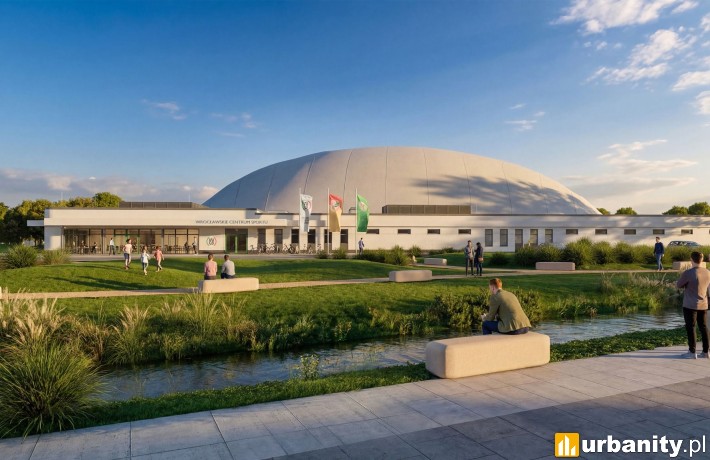 Wrocławskie Centrum Sportu - I etap, wiz. materiały inwestora