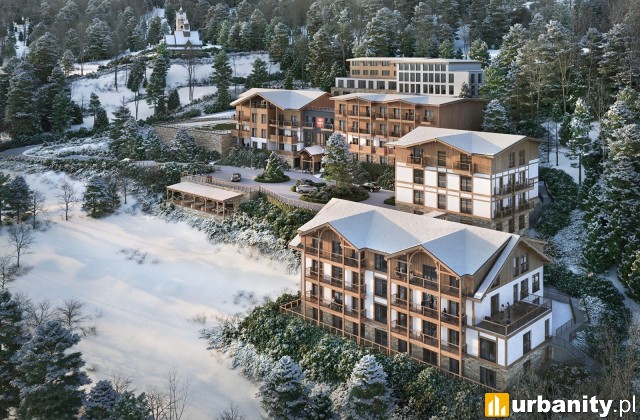 Aries Hotel & SPA Karpacz, wizualizacja kompleksu, wiz. materiały inwestora