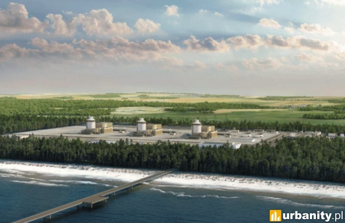 Pierwsza elektrownia jądrowa w Polsce, wizualizacja, wiz. Bechtel