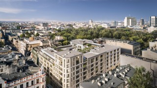 Projekt inwestycji Flora Śródmieście w Łodzi, wiz. materiały inwestora