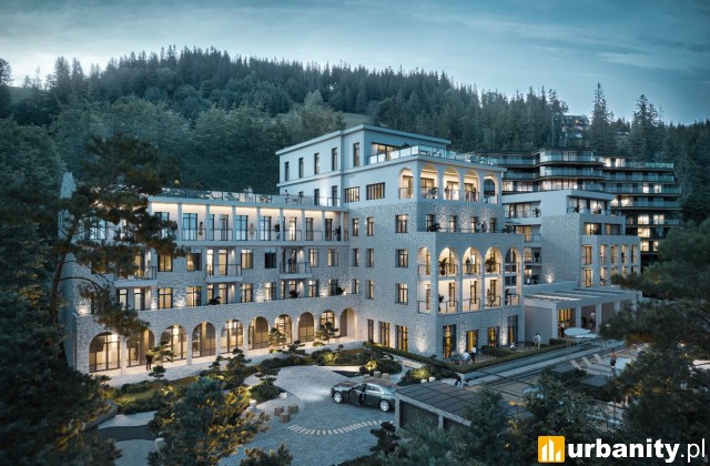 Hotel Salamandra w sercu Tatr, wizualizacja, wiz. materiały inwestora