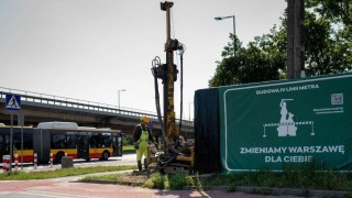 Odwierty sięgną nawet 52 metrów pod powierzchnią terenu. Warszawa przygotowuje budowę metra M4