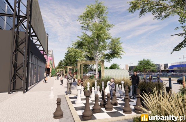 Park Handlowy Matarnia w Gdańsku, wizualizacja, wiz. materiały inwestora