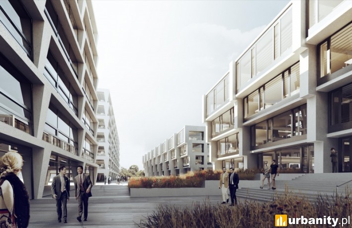 Projekt kompleksu biurowego P4 w Warszawie