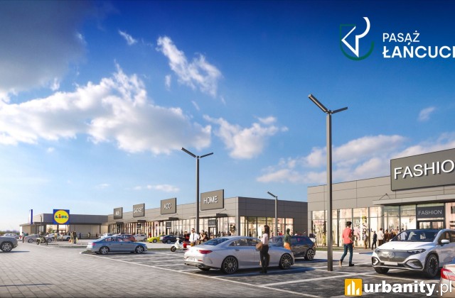 Pasaż Łańcucki, projekt inwestycji, wiz. materiały inwestora