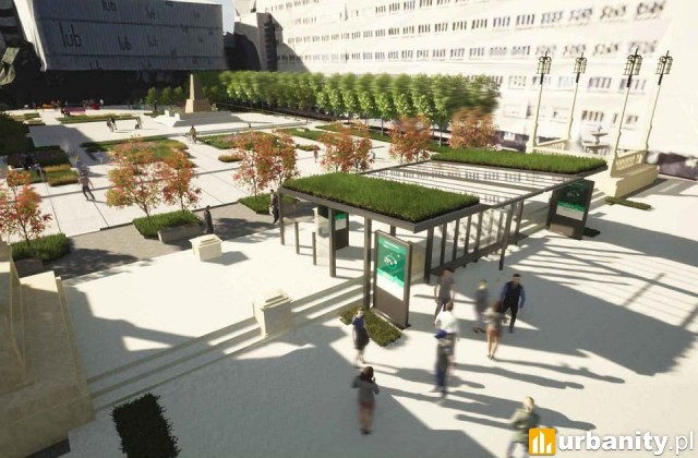 Koncepcja metamorfozy Placu Sejmu Śląskiego, Fot. Meritum Projekt