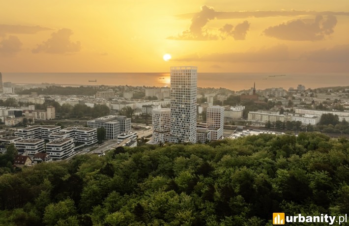 SkyCity Gdynia, wizualizacja kompleksu, wiz. materiały dewelopera