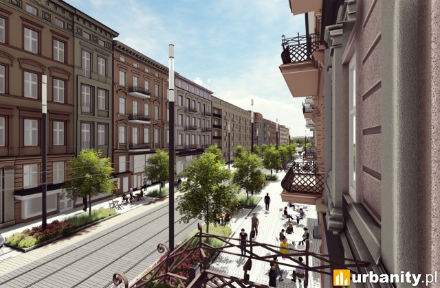 Tramwaj na ratajczaka w Poznaniu, wiz. materiały inwestora