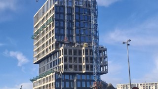 Budowa biurowca Industrial w Poznaniu, fot. Rafał Leja