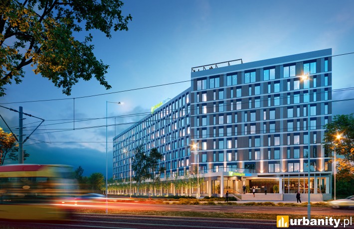 Holiday Inn Warszawa Sobieskiego, wizualizacja, wiz. materiały inwestora