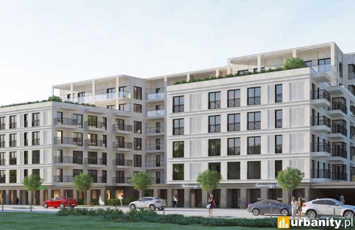 Projekt inwestycji apartamentowej przy ulicy Konwiktorskiej, wiz. materiały prasowe