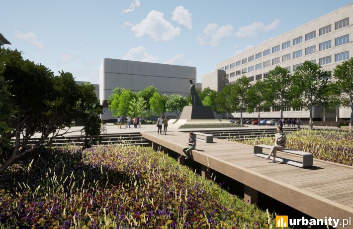 Koncepcja metamorfozy Placu Sejmu Śląskiego, Fot. Meritum Projekt