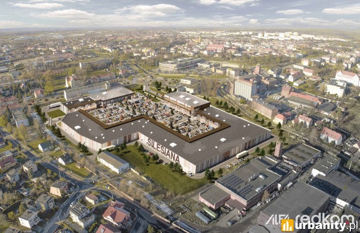 Projekt inwestycji Silesiana w Dzierżoniowie, wiz. materiały inwestora