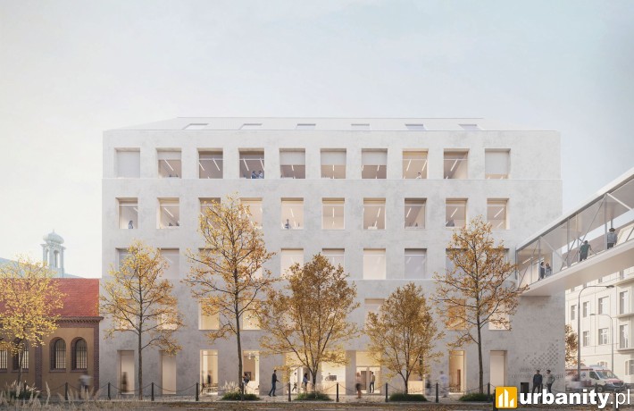Projekt nowego budynku Wielkopolskiego Centrum Onkologii, wiz. WXCA