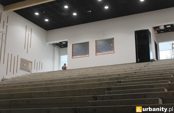 Powstające audytorium w Akademii Wymiaru Sprawiedliwości, fot. Antczak