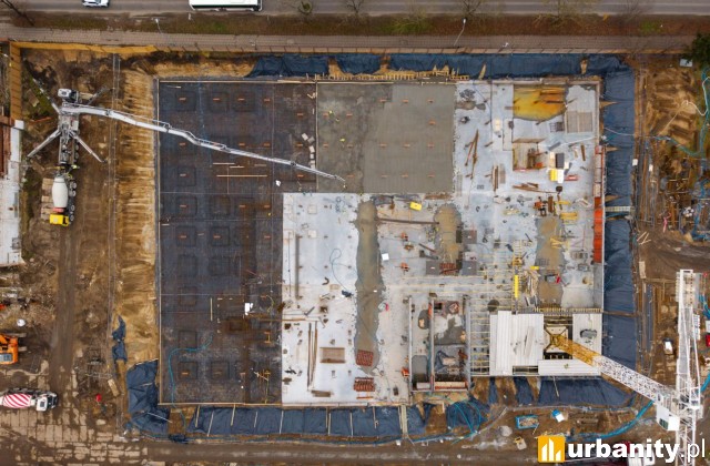 Curkownia w Pruszczu, postęp prac na styczeń 2026 roku, fot. NDI