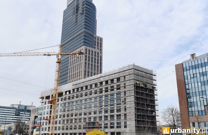 Budowa Hotelu Moxy przy Towarowej, fot. Piotr L.