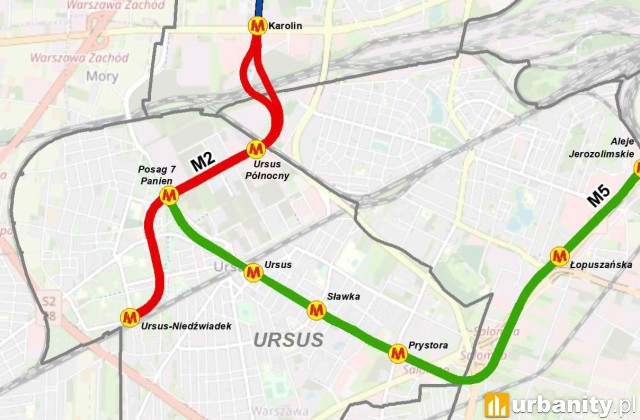 Metro w kierunku Ursusa - ogłoszony przetarg na prace przedprojektowe, wiz. materiały inwestora