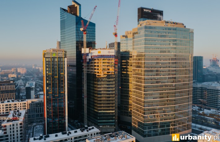 Budowa wieżowca Skyliner II w Warszawie, fot. materiały inwestora