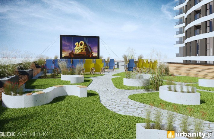 Letnie kino plenerowe na terenie inwestycji ST 55