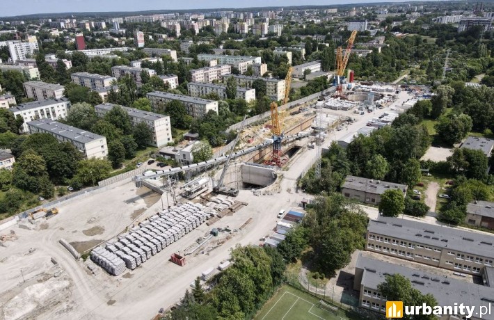 Budowa stacji Łódź Koziny, fot. ŁÓDŹ.PL