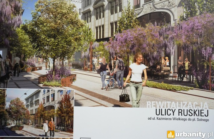 Tak zmieni się ulica Ruska we Wrocławiu, koncepcja, wiz. materiały inwestora