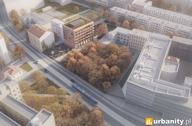 Zwycięska koncepcja na nowy budynek ASP Wrocław, wiz. Projekt Praga
