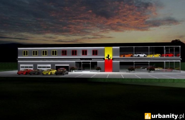 Koncepcja architektoniczna budynku Ferrari w Warszawie