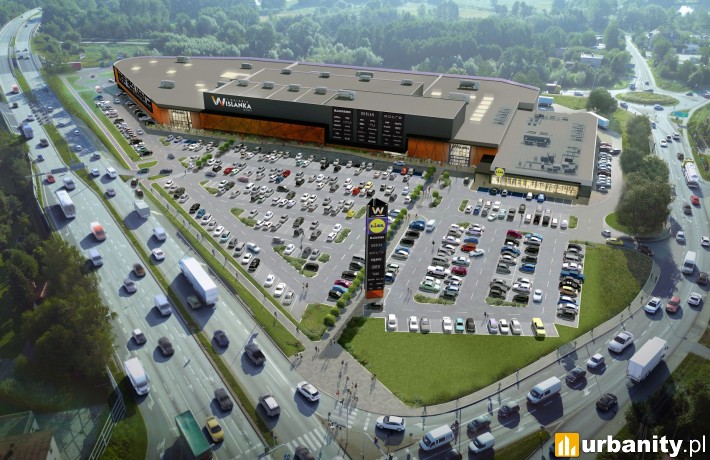 Projekt Galerii Wiślanka w Żorach