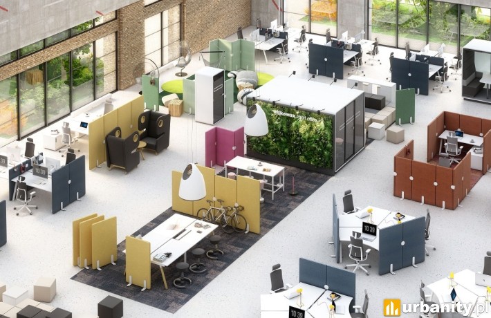 W jaki sposób hybrydowy model pracy zmienił aranżacje biur? fot. mikomaxsmartoffice.com