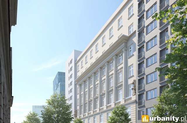 Projekt rewitalizacji budynku Moniuszki 8 w Warszawie, wiz. materiały inwestora