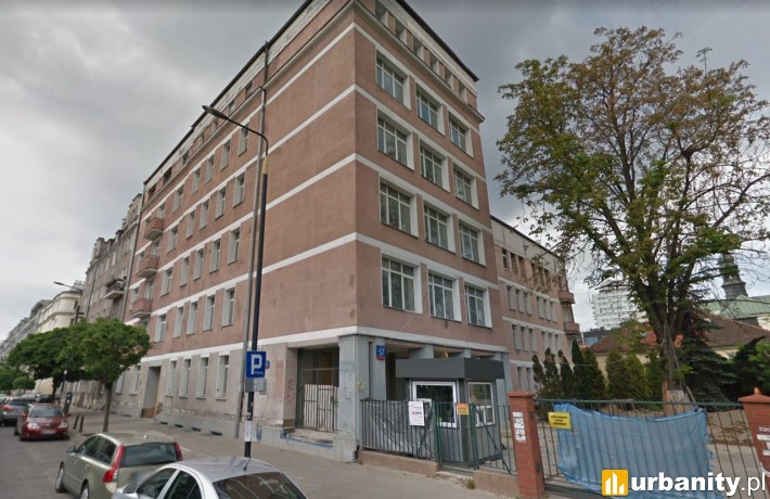 Tak obecnie prezentuje się działka przy ulicy Solec 57 na Powiślu (fot. googlemaps)