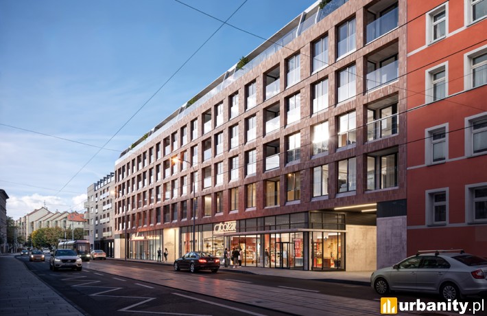 Wizualizacja inwestycji Stoczniowiec w Szczecinie, wiz. materiały dewelopera