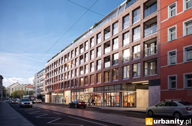 Wizualizacja inwestycji Stoczniowiec w Szczecinie, wiz. materiały dewelopera