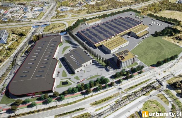 Projekt nowej zajezdni tramwajowej w Ujeścisko, wiz. materiały inwestora