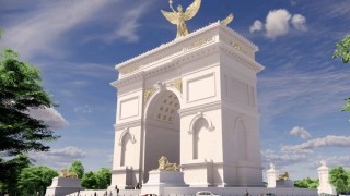 Projekt inspirowany paryskim Łukiem Triumfalnym dzieli amerykańskich polityków