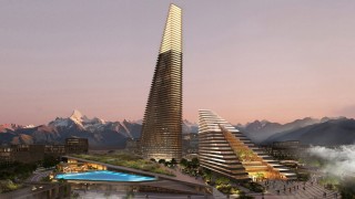 Nowe centrum Kazachstanu z wieżami o wysokości 272 metrów