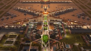 Największe przedsięwzięcie lotniskowe na kontynencie. Kolej dużych prędkości i megaport lotniczy