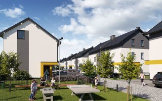 zdjęcie z budowy Kwitnące Osiedle