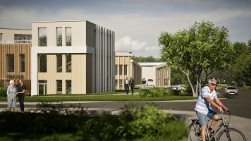 zdjęcie z budowy Ośrodek Wierzeje dla seniorów