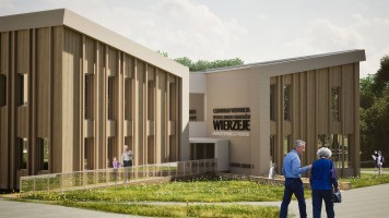 zdjęcie z budowy Ośrodek Wierzeje dla seniorów