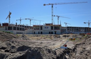 zdjęcie z budowy Dolnośląskie Centrum Onkologii Pulmonologii i Hematologii