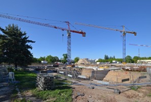 zdjęcie z budowy Wille Biskupin