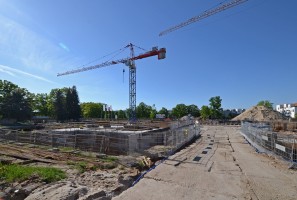 zdjęcie z budowy Wille Biskupin