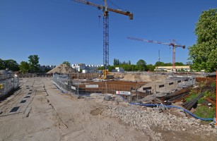 zdjęcie z budowy Wille Biskupin