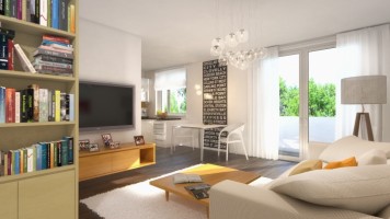 Przykładowe wizualizacje mieszkań - mieszkanie 72m2