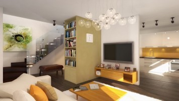 Przykładowe wizualizacje mieszkań - mieszkanie 72m2