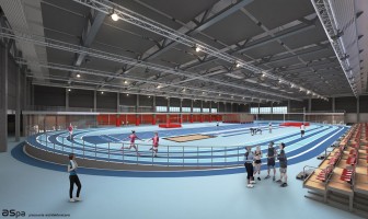 zdjęcie z budowy Lekkoatletyczna Hala Sportowa