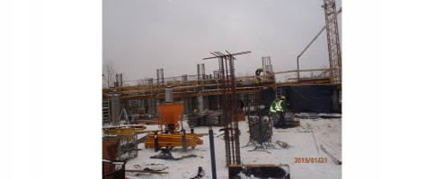 postęp prac na budowie